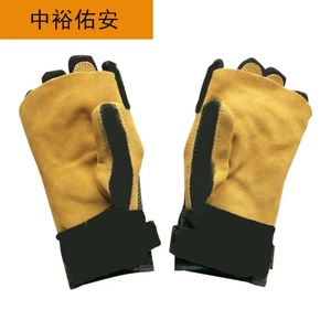 Gants d'escalade et de rappel en cuir de vachette double couche résistants à l'abrasion, pour la protection en alpinisme et escalade sur roche - Product Image 2
