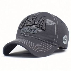 Custom Embroidered Baseball <b>Cap</b> Men <b>Women</b> Distressed Vintage Sport Baseball <b>Cap</b> - Product Image 4