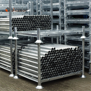 Palette métallique empilable robuste pour entrepôt, capacité de charge 1000 kg, détachable - Product Image 5