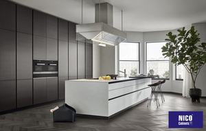 Proyecto de <span class=keywords><strong>Casa</strong></span> Adosada NICOCABINET, Diseño de Cocina Moderna e Inteligente con Puerta de Vidrio de Alta Gama, Cajones con Apertura Táctil y Gabinetes Personalizados - Product Image 2