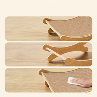 Grand grattoir moderne en sisal pour chat avec lit intégré, résistant aux griffures, fauteuil de détente sans perte de fibres