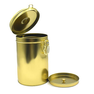 Contenitore per Caffè Vuoto Personalizzato all'Ingrosso, <span class=keywords><strong>Barattolo</strong></span> in Latta per Imballaggio e Conservazione con Valvola di Degassaggio, Grado Alimentare e Ermetico - Product Image 6