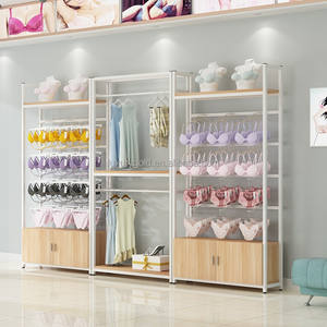 ชั้นวางชุดชั้นในโลหะสำหรับร้านขายชุดชั้นใน ออกแบบร้านขายชุดชั้นใน ชั้นวางโชว์ชุดชั้นในสำหรับร้านขายชุดชั้นในสตรี - Product Image 2