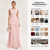 Robe d'été maxi élégante en mousseline plissée de luxe pour femme, grande taille, haute qualité, style romantique
