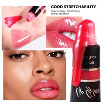 Gloss à lèvres liquide hydratant haute pigmentation, vente en gros, marque privée, maquillage vegan pour les lèvres, couleurs nudes, fini lisse et brillant