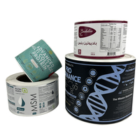 Étiquette de bouteille de supplément fabrication en gros étiquette de produit personnalisée étanche à l'eau avec impression de logo pour la vitamine