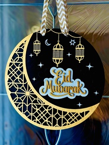 Lanterna a Forma di <span class=keywords><strong>Mezzaluna</strong></span> per Ramadan, Decorazione Islamica per la Casa, Regalo per il Mese Sacro del Ramadan - Product Image 2