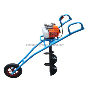 New Design Gasoline-powered Drilling Rig for Tree Planting - Cordless Ground-mounted Pillar Excavator - Two-stroke Soil <b>Drill</b> - Product Image 3