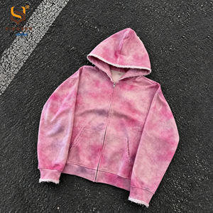 Sudadera con capucha de algodón pesado con logo personalizado, estilo streetwear, sin impuestos en EE. UU., con lavado ácido vintage y efecto desgastado por el sol. - Product Image 3
