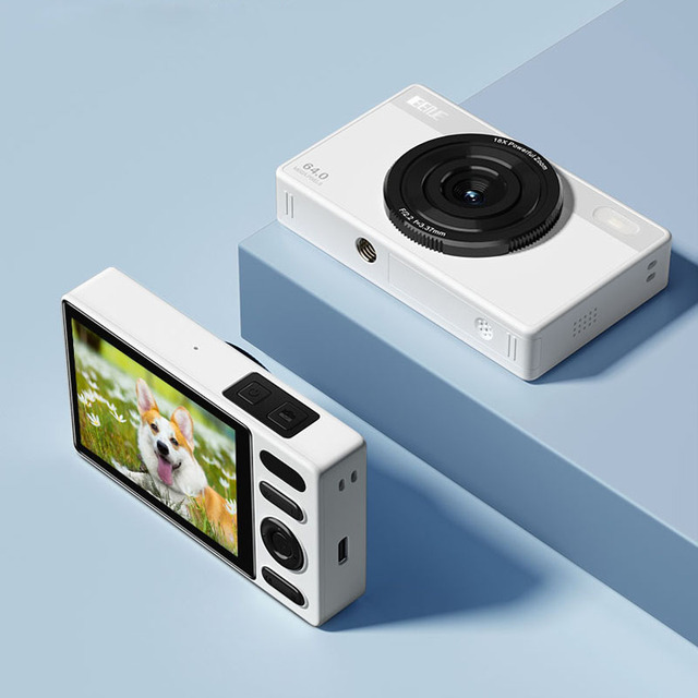 BENJIE Student Digital Camera 16X Zoom 64 Mega Pixels Mini HD CCD CMOS Selfie Instant Capture Cheap SD Memory
