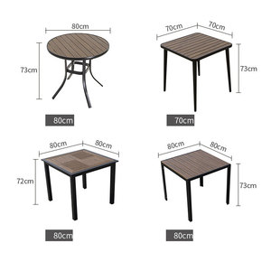 Đồ Gỗ Ngoài Trời khung nhôm nhà hàng <span class=keywords><strong>WPC</strong></span> bàn ghế Bộ - Product Image 6