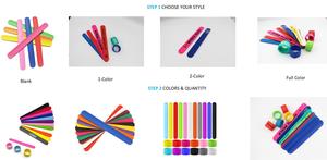 Braccialetti schiaffi per bambini ragazzi/ragazze con Design personalizzato in Silicone fascia schiaffo compleanno ritorno fascia da polso per ragazzi e ragazze - Product Image 6