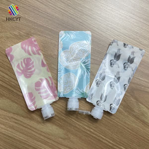 Sacs en plastique personnalisés avec votre propre logo avec couvercle de recharge pochette de bec de buse - Product Image 6