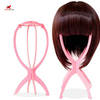 YOUXIN RTS Commande en gros mixte Tête de mannequin réglable en PVC pour perruques féminines, support pliable portable pour salon de coiffure