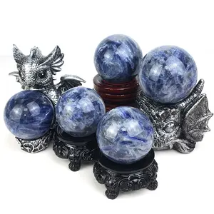 Kyanite High Quality Natural Crystal Stone Gemstone Ball Kyanite Sphere For Home Decoration