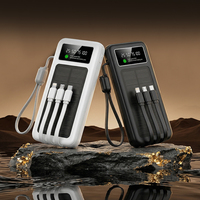 10000mAh Hochleistungs-Li-Polymer 2-in-1 Solar Tragbare Powerstation Schnellladegerät 22,5W LED-Anzeige Typ-C Ein-/Ausgang 4