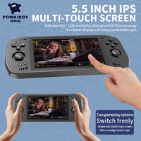 Console de jeu portable Powkiddy Android X28, écran IPS de 5,5 pouces, prise en charge HD, connexion TV, Wi-Fi, 4 Go de RAM, processeur 1,8 GHz, 3500 mAh