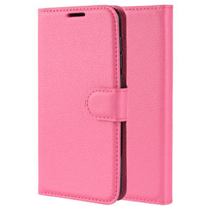 Motif litchi porte-cartes portefeuille étui à rabat mat étui de <span class=keywords><strong>téléphone</strong></span> en tpu pour étuis en cuir Samsung S22 - Product Image 3