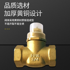 Válvula de cierre eléctrica de latón de 3/4 pulgadas para montaje en pared para sistemas de calefacción con actuador - Product Image 3