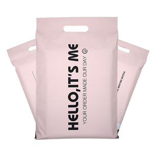 Custom printed logo plastic packaging clothes shipping bags poly mailer bags with handle