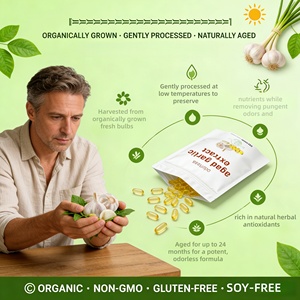 Cápsulas Blandas <span class=keywords><strong>de</strong></span> <span class=keywords><strong>Aceite</strong></span> <span class=keywords><strong>de</strong></span> Ajo Inodoro <span class=keywords><strong>de</strong></span> Grado Alimenticio para Todas las Estaciones, Extracto <span class=keywords><strong>de</strong></span> Plantas Silvestres, Extracto Herbal <span class=keywords><strong>de</strong></span> Aloe Vera, Extracto <span class=keywords><strong>de</strong></span> Ajo Inodoro - Product Image 5