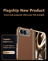 Groothandel Premium Lederen Telefoonhoesjes met Rechte Rand Design & Volledige Knoppenbedekking voor iPhone Duo