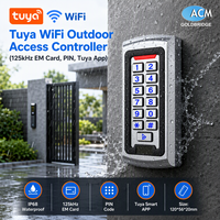Contrôleur d'accès RFID 125KHz Tuya WiFi extérieur étanche en métal avec clavier, système d'entrée intelligent pour portes, vente en gros directe usine