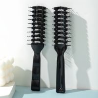Peigne professionnel pour le coiffage des cheveux masculins, brosse à cheveux massante et bouclante, anti-emmêlement, anti-statique, spécial pour les perruques en cheveux naturels
