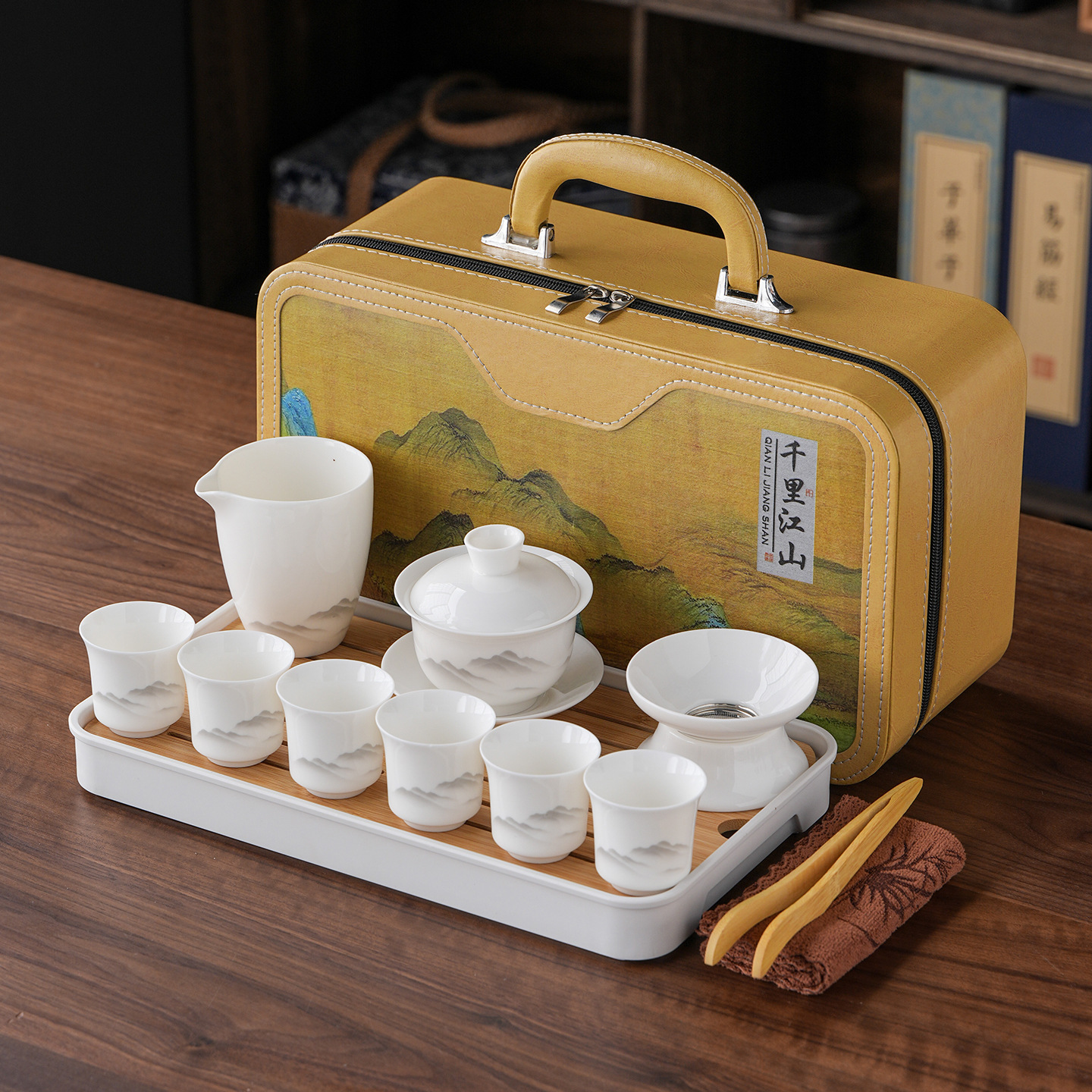 Pittura a inchiostro su porcellana di giada