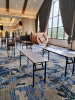 Sets de tables et chaises pliantes pour banquet, lot de pièces, table traiteur rectangulaire pour banquet