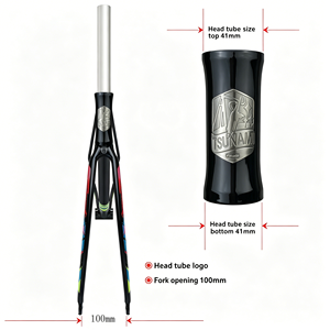 Telaio per Bicicletta da Corsa a Scatto Fisso TSUNAMI SNM300 in Alluminio con Freno a Cerchio, Set Completo con Serie Sterzo e Morsetto Sella - Product Image 2