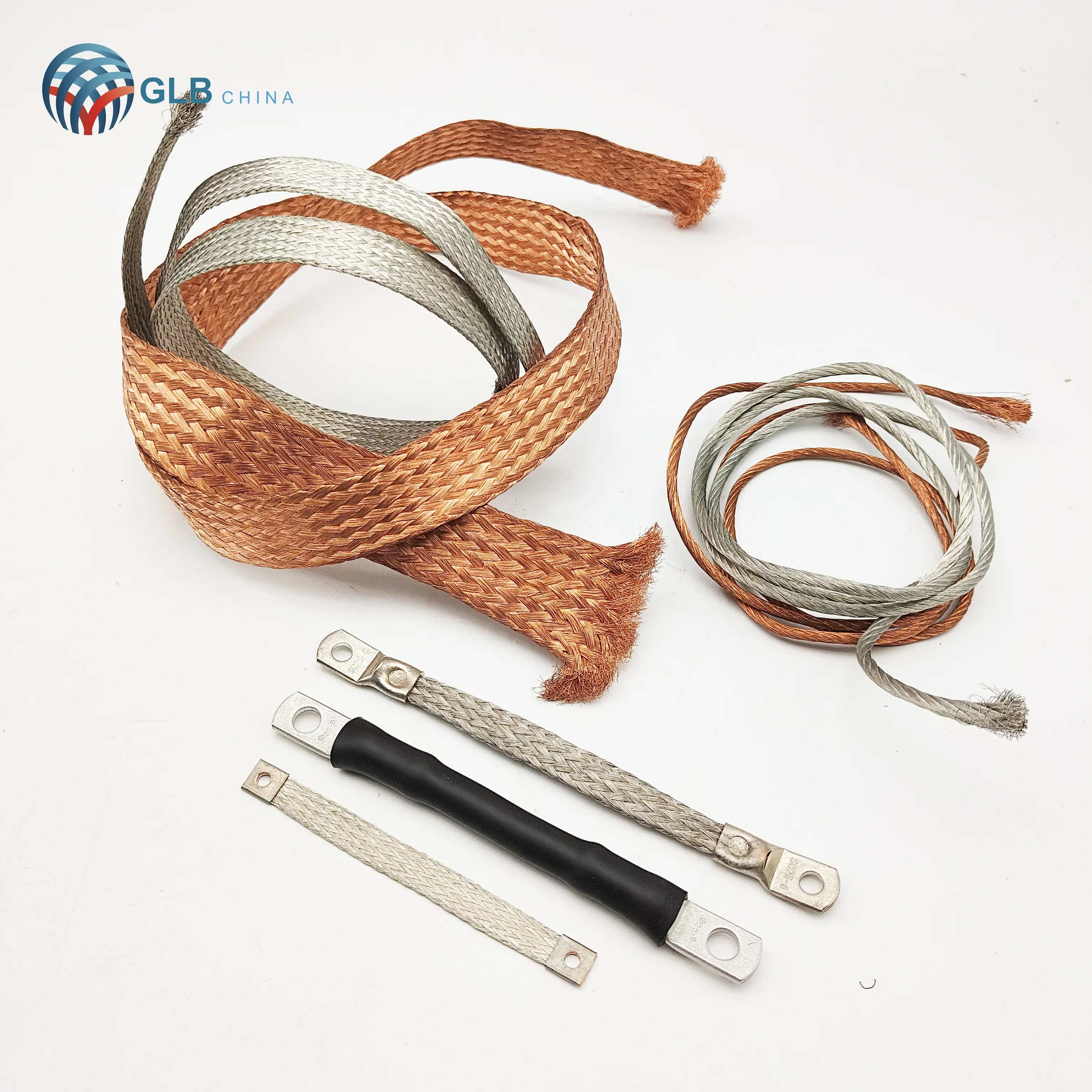 Alambre de cobre trenzado flexible suave puro de alta calidad con alambre de cobre suave trenzado para conexión a tierra