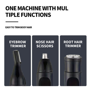 Nuovo Trimmer Elettrico Tre-in-Uno per <span class=keywords><strong>Naso</strong></span>, Orecchie e Sopracciglia, Rasoio Multifunzione per Uomo - Product Image 4