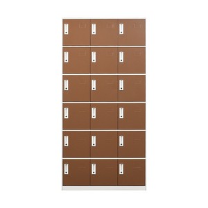 Lockers Metálico Con Cerraduras y 18 Puertas,Archivero Individual Multiuso Para Oficina Escuela,Gym,Organizador Con Espacio - Product Image 1