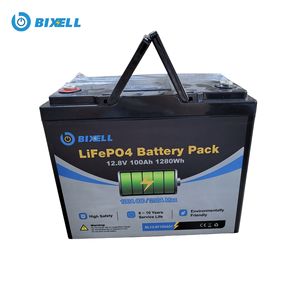 Bixell OEM batterie au lithium LiFePO4 ESS à cycle profond 12V 100Ah intelligente BMS avec BT et <span class=keywords><strong>chauffage</strong></span> pour moteur de pêche à la traîne marine RV - Product Image 1