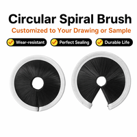 Rouleau de peinture circulaire en spirale, brosse personnalisée pour le nettoyage, le polissage et le meulage