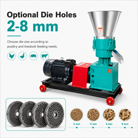 Machine à granulés d'aliments pour volailles et lapins, compacte, rotative, à moulin plat, électrique, avec trémie d'alimentation large, conviviale et peu encombrante