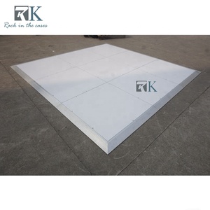 Plancher de danse blanc brillant à installer avec clé hexagonale, plancher de danse stable - Product Image 2