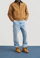 Veste de chasse rétro pour homme en toile épaisse avec logo personnalisé, design patchwork, col à revers, style vintage Santa Fe pour le printemps et l'automne