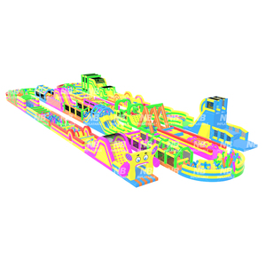Parque de Atracciones Inflable para Niños con Brincolín, Pista de Obstáculos Inflable - Product Image 1