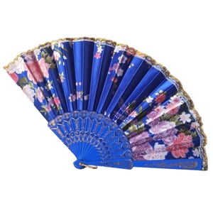 [SOY TU FAN] Abanicos Plegables de Mano de Plástico con Diseño de Flor de Sakura de 9 Pulgadas/23 cm, Recuerdo de Fiesta, Abanico de Baile - Product Image 1