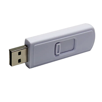 Clé USB rétractable Push-Pull avec boîtier en plastique blanc, design coulissant, logo personnalisé, vente en gros