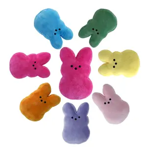 AGH 2024 New Arrival Hot Sale 15cm 20cm Height Cute Colorful Soft Plush Easter Bunny Toy for Gifts Giving