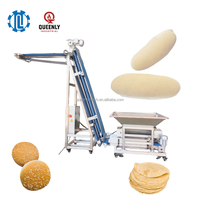 Machine à pain automatique haute capacité avec élévateur de trémie pour la découpe et la division de la pâte, idéale pour la fabrication de pains de boulangerie, tortillas et naan, avec moteur
