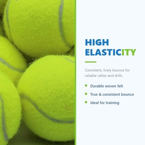 Factory Direct Sales: 45% Wool <strong>Tennis</strong> <strong>Balls</strong>, Sold in Bulk, Unpressurised, with Customisable Brand Logos and Colours - Product Image 2