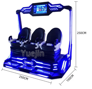 Simulador de Realidad Virtual Metálico 4D 7D 9D para Centros Comerciales, Aeropuertos, Parques de Aventuras - Uso en Interiores - Product Image 4