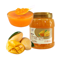 YUECHUANXIANG 3kg Mango & Sinaasappeljam met suiker voor bubble tea & drankenmarkt 30% Brix 12 maanden houdbaarheid