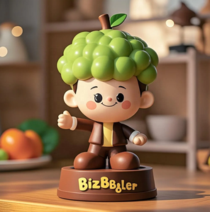 تمثال بوبلهيد مخصص بصورة فاكهة من الراتنج بطول 7 بوصات مصنوع يدويًا بتصميم حيوي لتزيين السيارة والمنزل وكهدايا ترويجية - Product Image 3