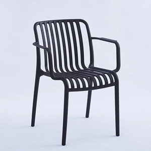 Set di Sedie da Esterno per Patio con Schienale, Impilabili, <span class=keywords><strong>in</strong></span> <span class=keywords><strong>Plastica</strong></span>, Design Moderno, Arredamento per Casa, Balcone, Soggiorno, Negozi di Tè e Caffè - Product Image 3