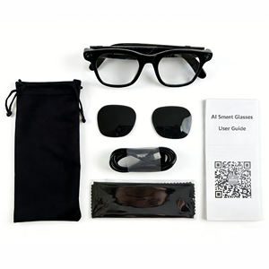 Lunettes intelligentes portables AI HY15 BT avec caméra 12 millions de pixels, WiFi, enregistrement audio, traducteur IA et reconnaissance d'images - Product Image 1
